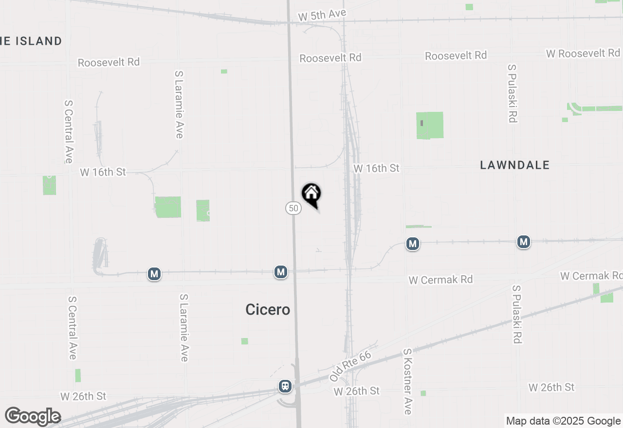 Map of 1825 S 47th Court, Cicero, IL 60804