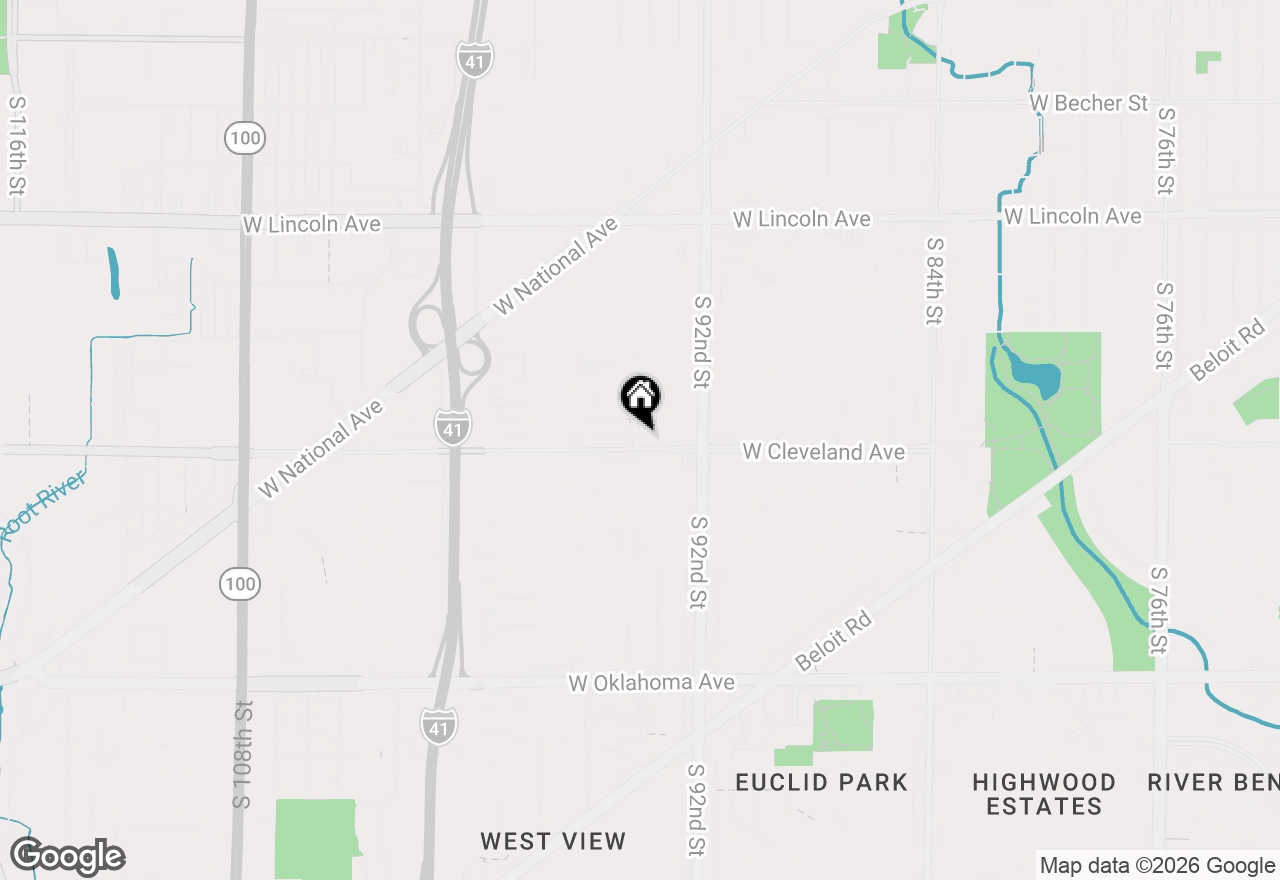 Map of 9402 W Cleveland Ave, West Allis, WI 53227