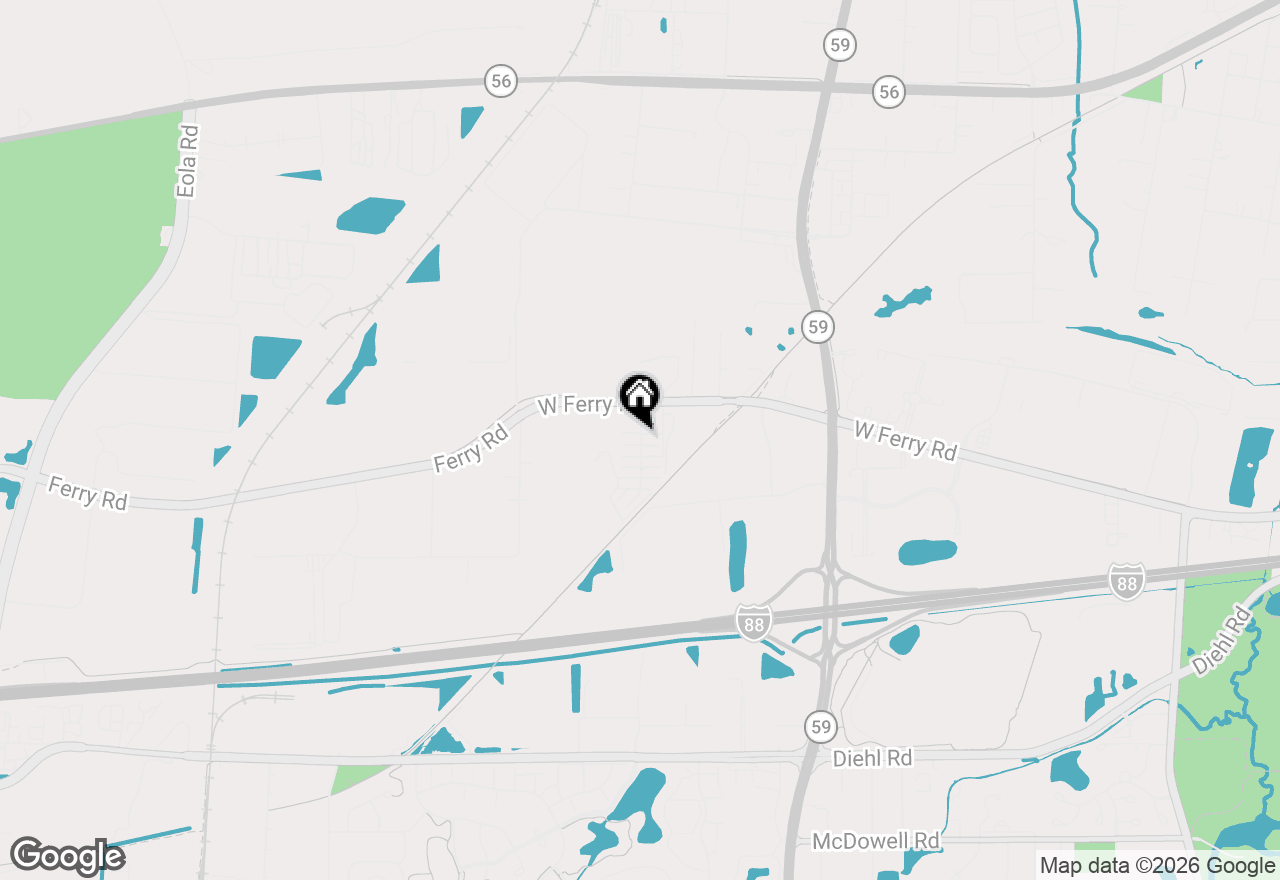 Map of 2212 Ferry Road #102, Naperville, IL 60563