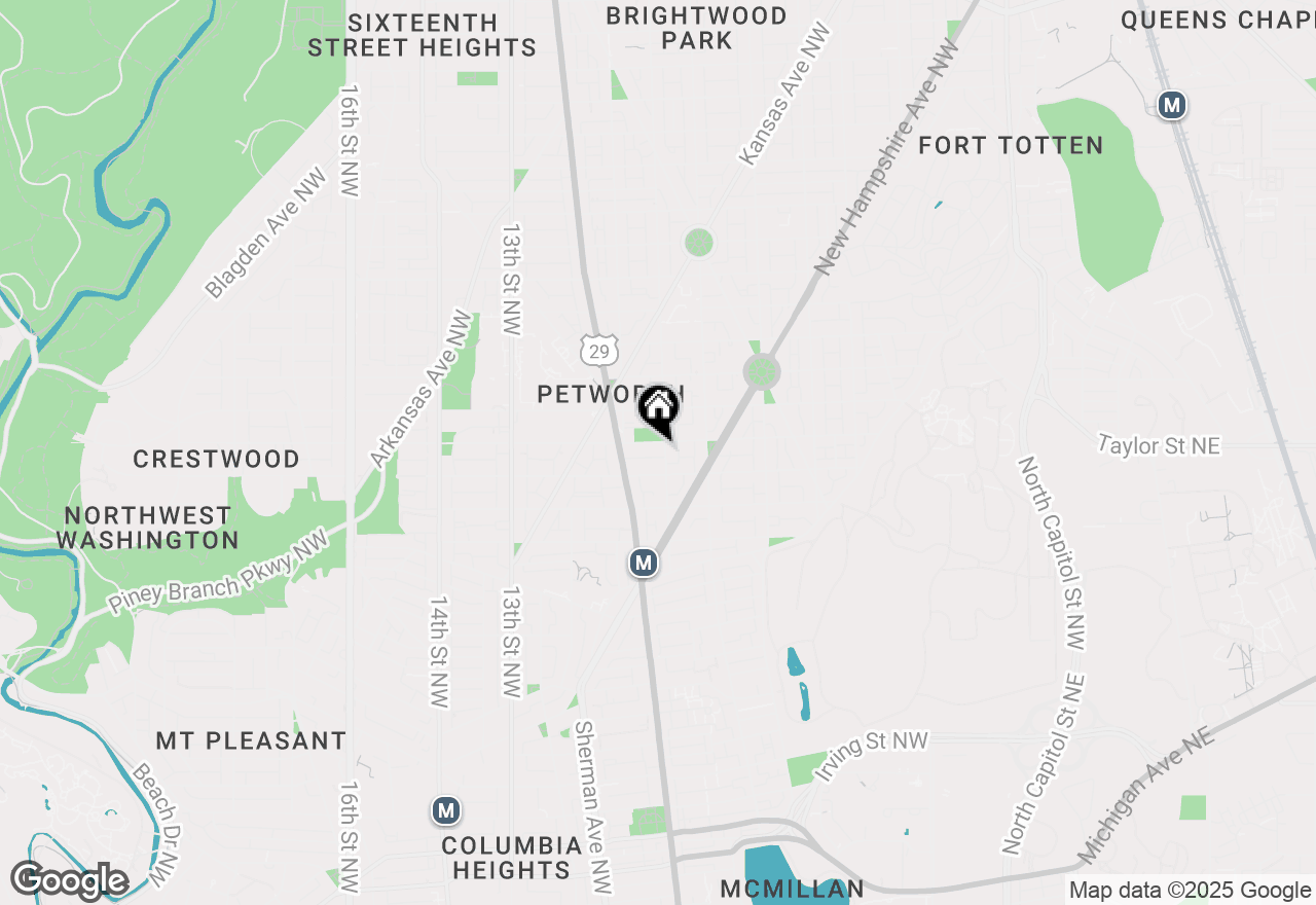 Map of 4040 8th Street Nw #5B, Washington, DC 20011
