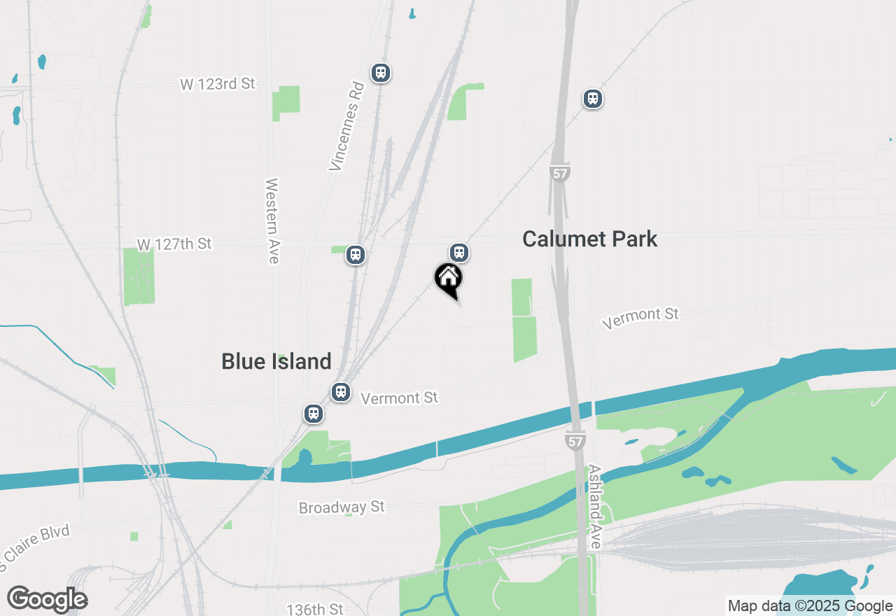 Map of 12842 Winchester Avenue, Blue Island, IL 60406