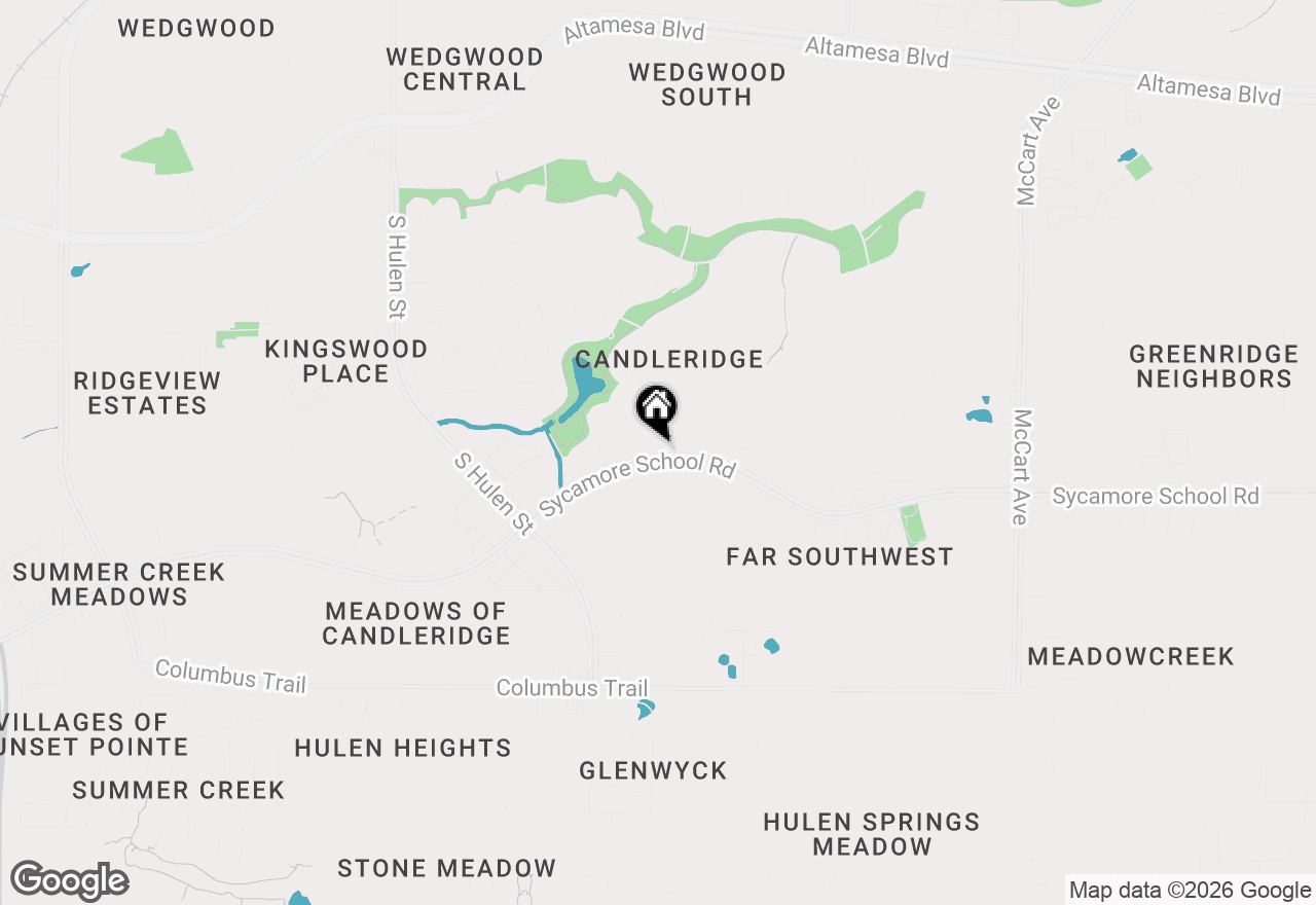 Map of 7419 Lemonwood Lane, Fort Worth, TX 76133