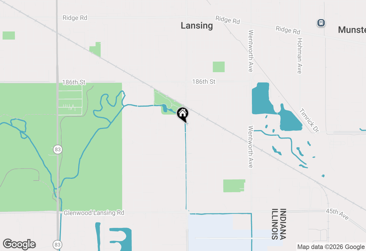 Map of 18847 Greenbay Avenue, Lansing, IL 60438