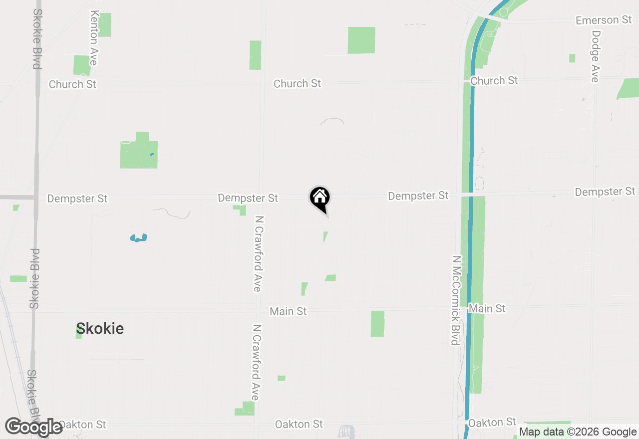 Map of 8711 Hamlin Avenue, Skokie, IL 60076