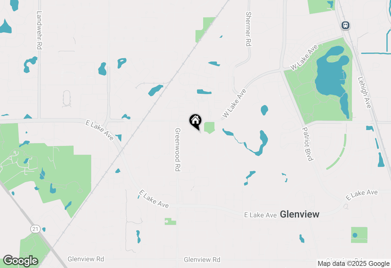 Map of 1725 Pickwick Lane, Glenview, IL 60026