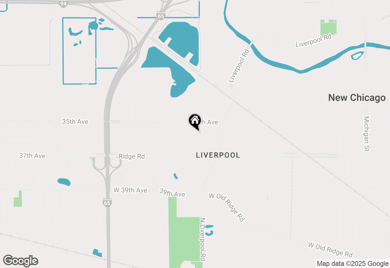 Map of 3573 Nebraska Street, Lake Station, IN 46405