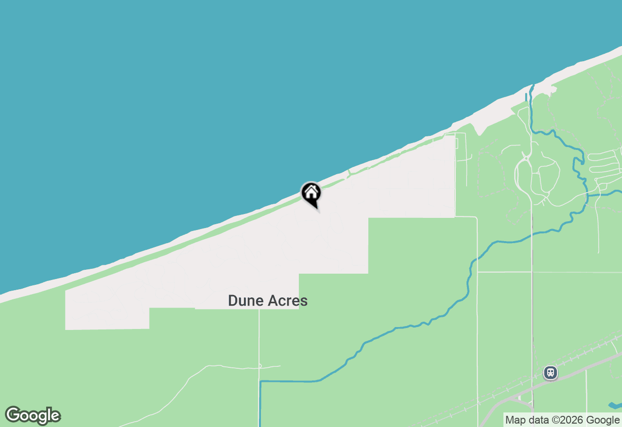Map of 12 Ridge Drive, Dune Acres, IN 46304
