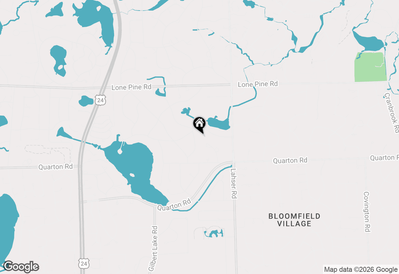 Map of 5245 Wayfind Lane, Bloomfield Hills, MI 48302