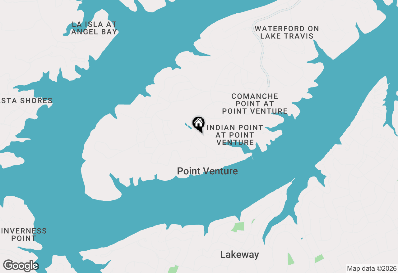 Map of 433 Venture Blvd S, Point Venture, TX 78645