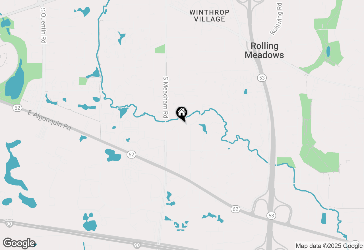 Map of 60 Brookdale Lane, Palatine, IL 60067