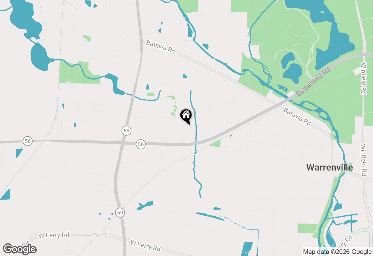 Map of 29W365 Thornwood Lane #365, Warrenville, IL 60555
