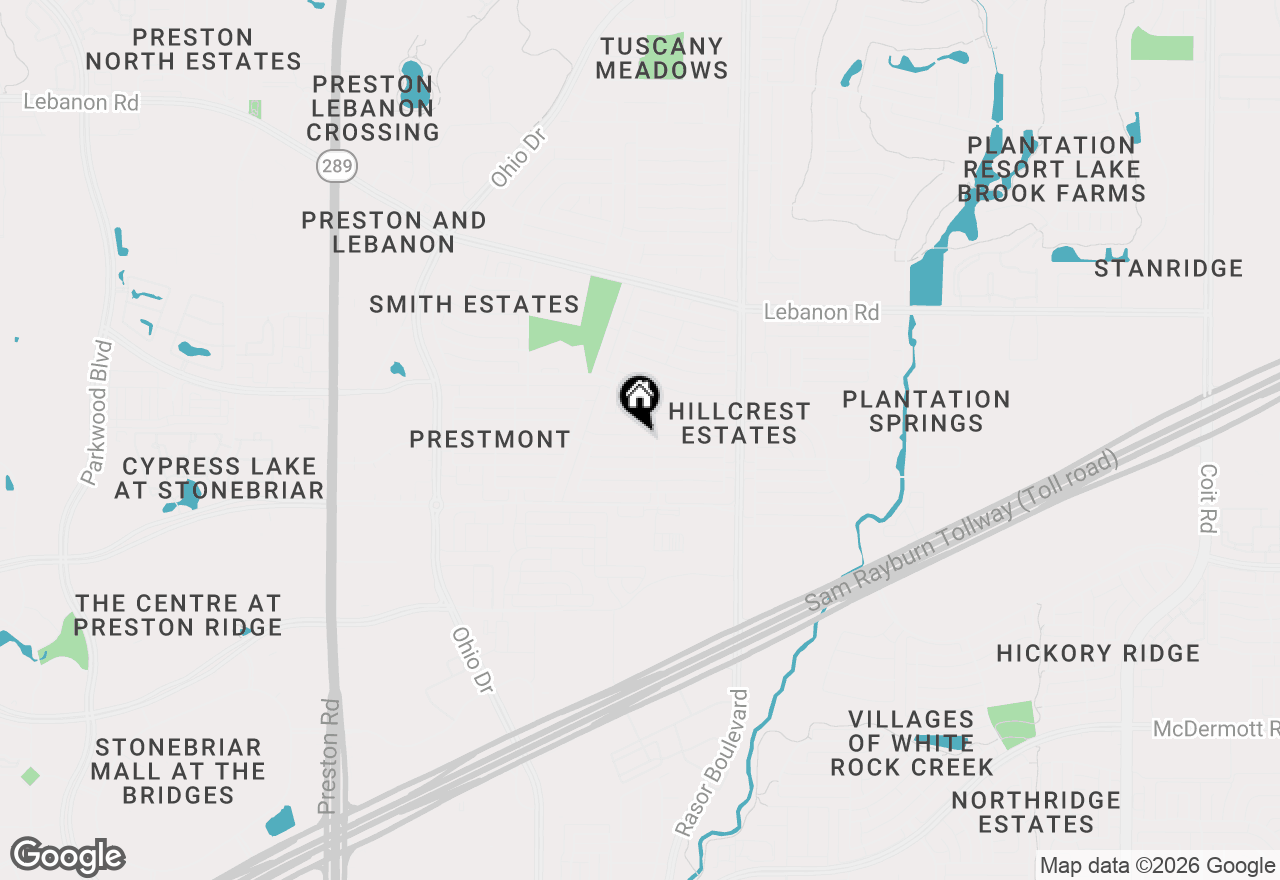 Map of 10100 Max Lane, Frisco, TX 75035