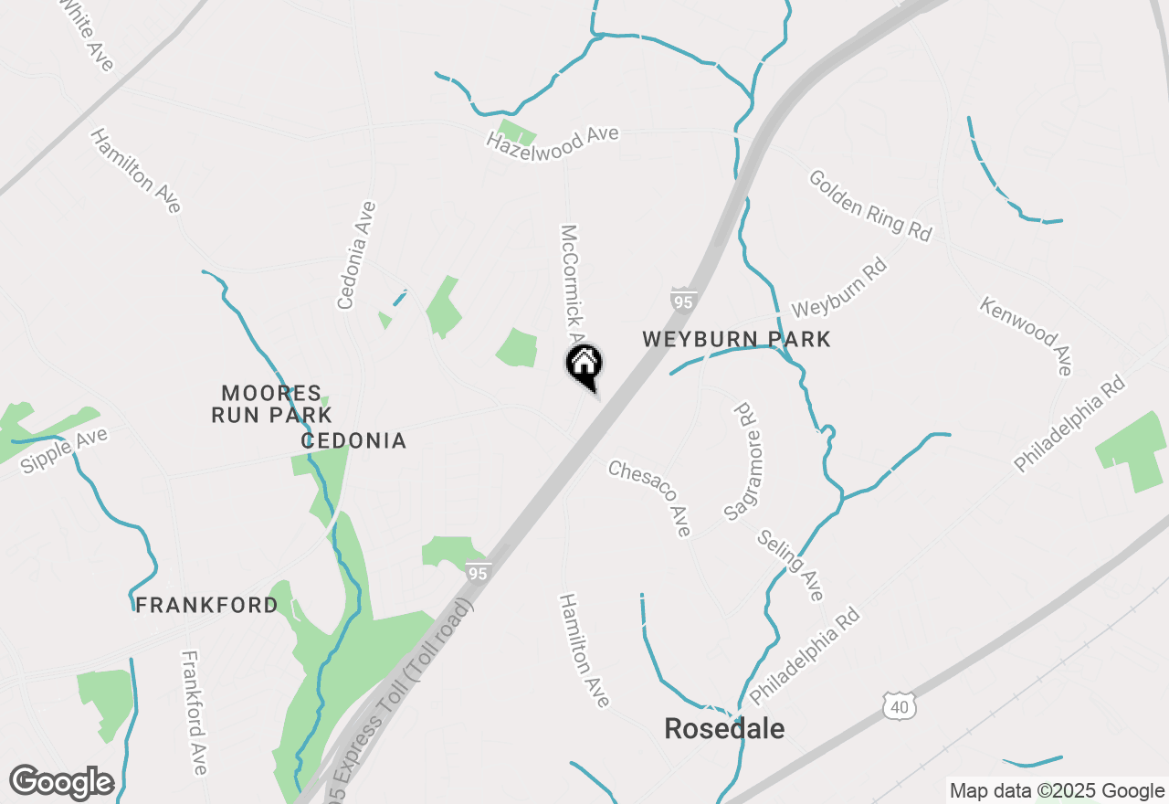 Map of 5211 Mccormick Avenue, Baltimore, MD 21206