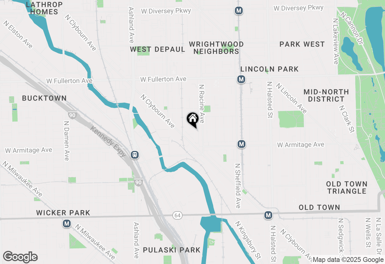 Map of 1241 W Dickens Avenue, Chicago, IL 60614