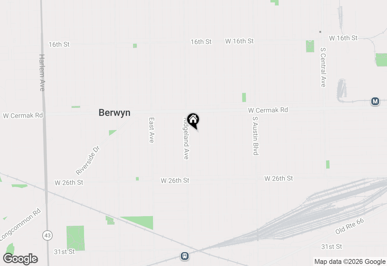 Map of 2310 Cuyler Avenue, Berwyn, IL 60402