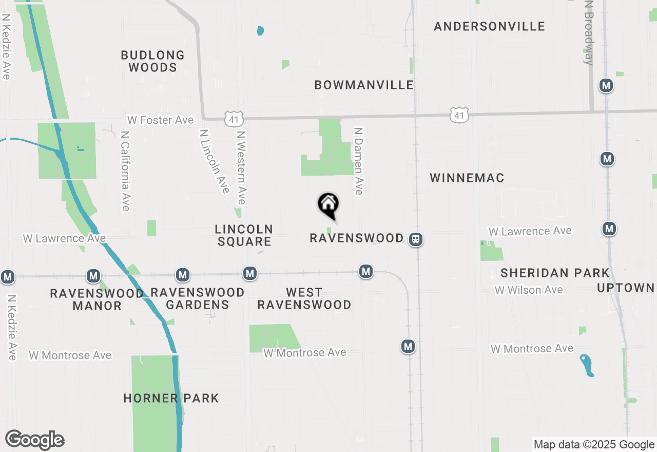 Map of 4814 N Hoyne Avenue #1, Chicago, IL 60625