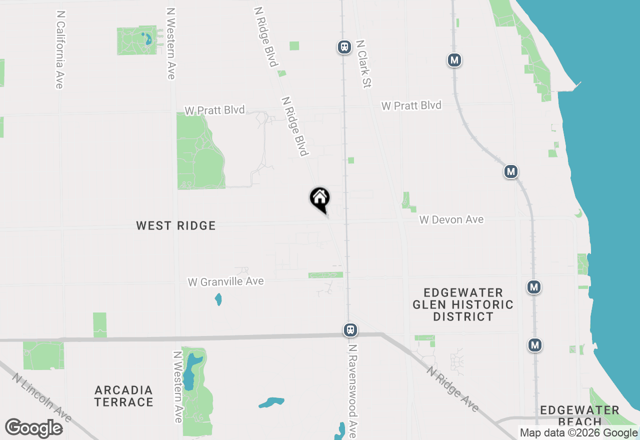 Map of 6400 N Ridge Boulevard #402, Chicago, IL 60626