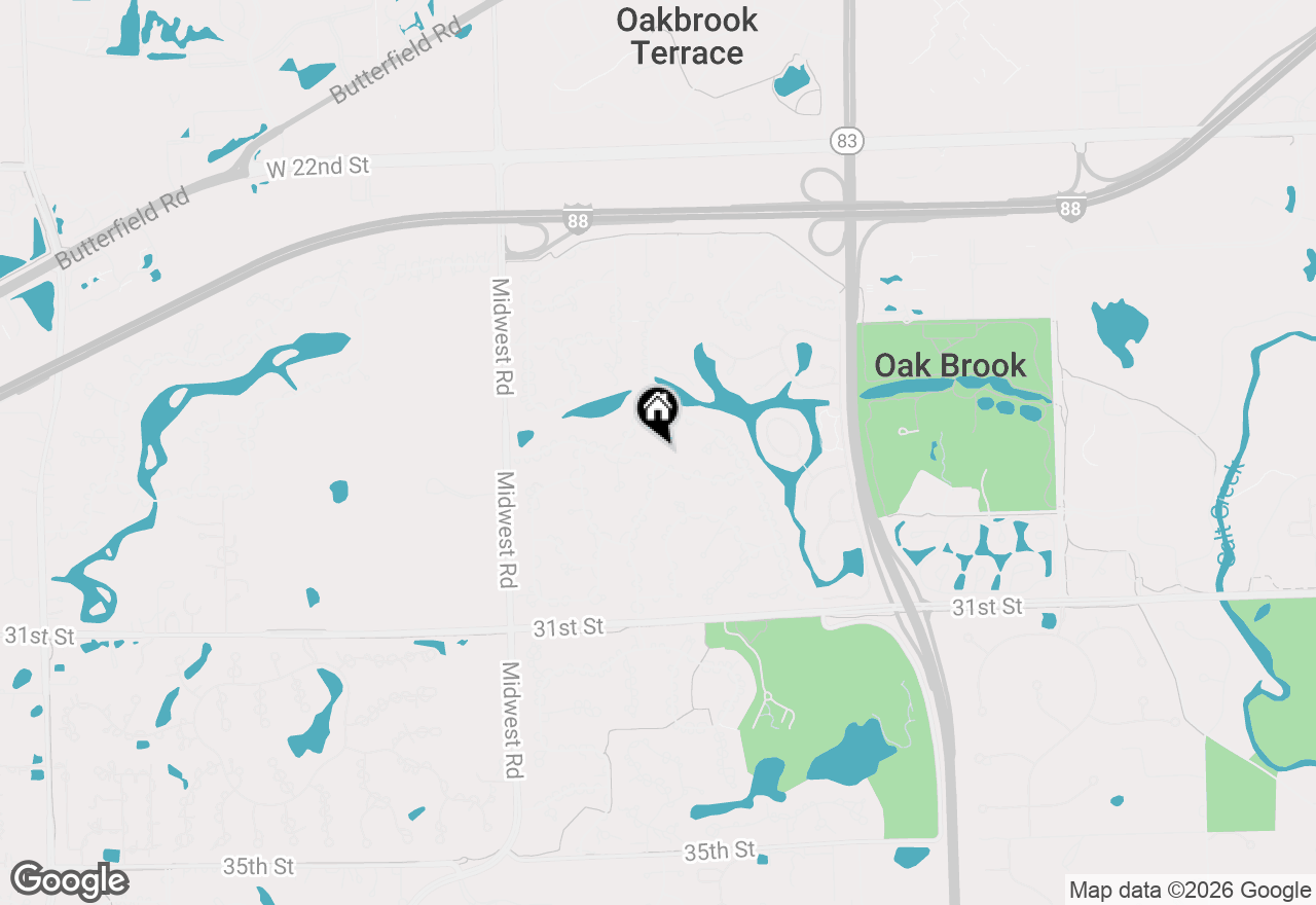 Map of 29 Mockingbird Lane, Oak Brook, IL 60523