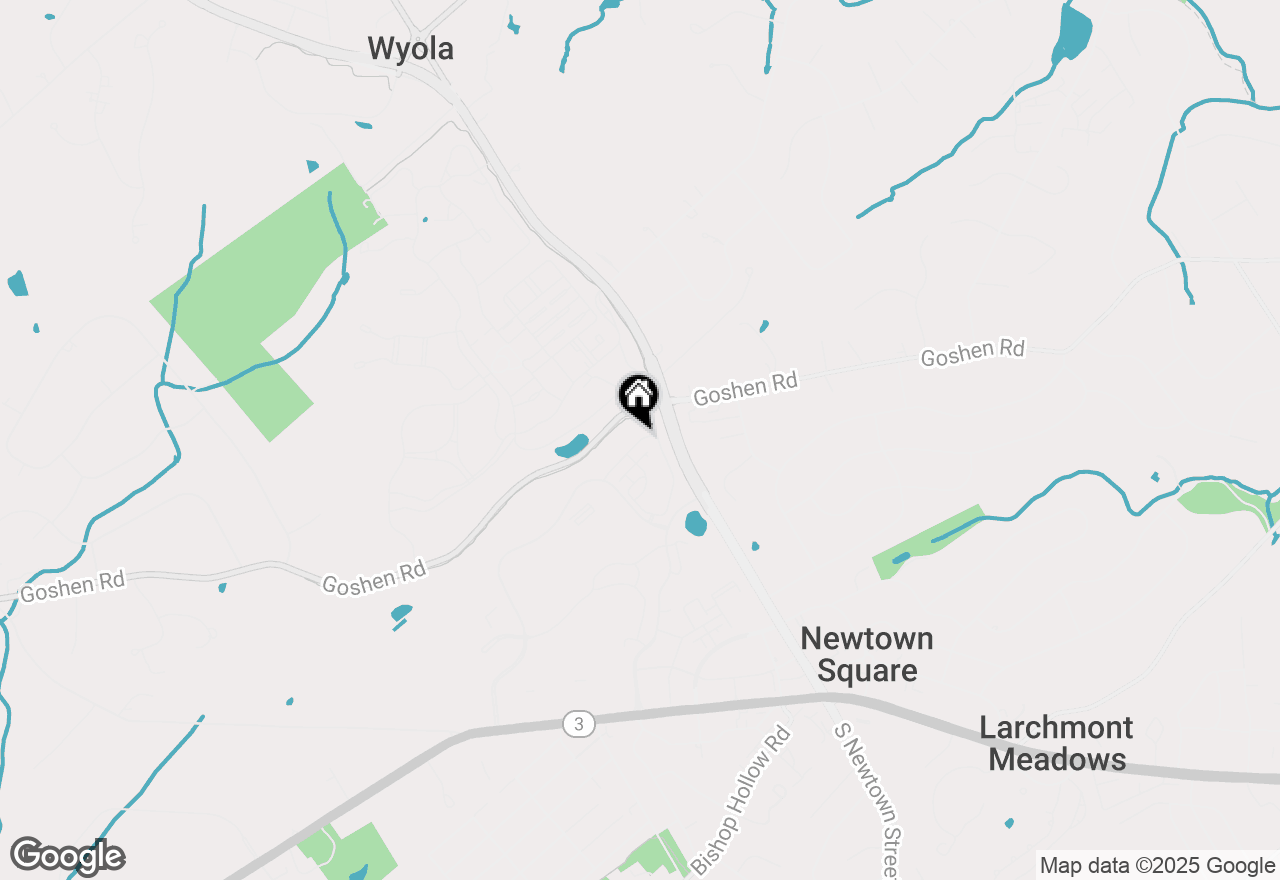 Map of 3709 Parris Boulevard, Newtown Square, PA 19073