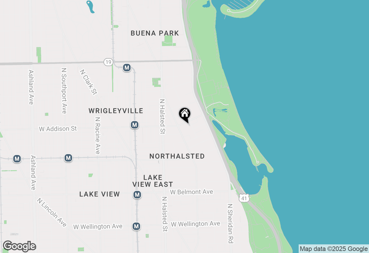 Map of 617 W Addison #1, Chicago, IL 60613