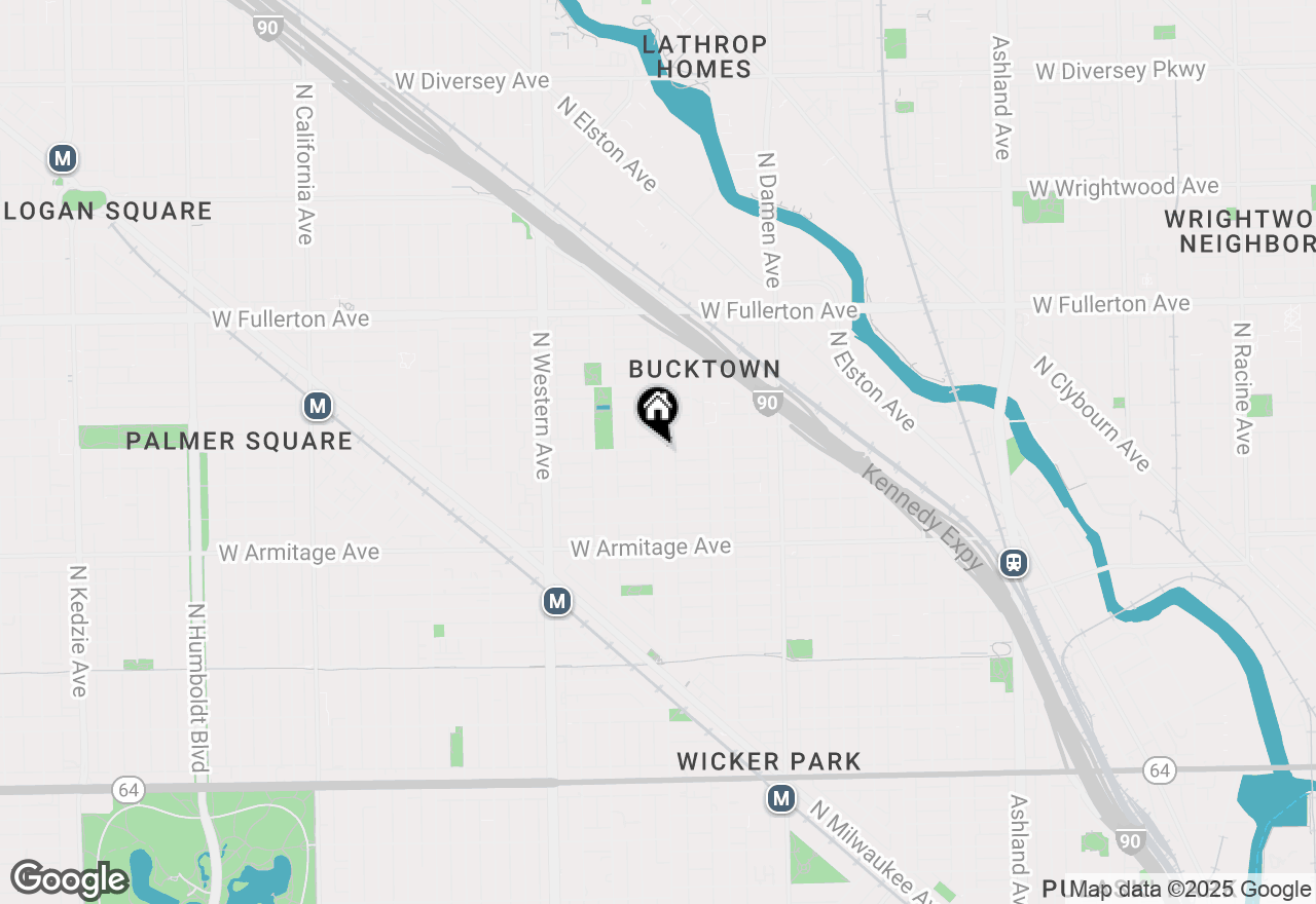 Map of 2205 W Shakespeare Avenue #1W, Chicago, IL 60647