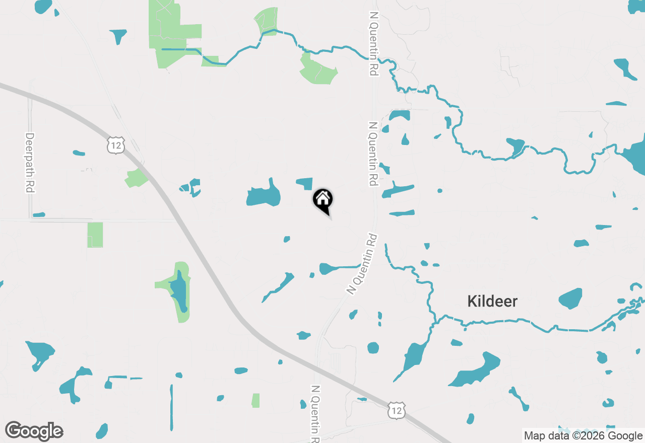 Map of 21952 W Pine Lake Circle, Kildeer, IL 60047