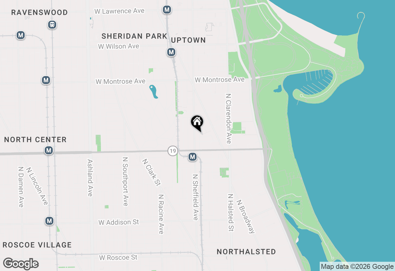 Map of 4053 N Sheridan Road #1, Chicago, IL 60613