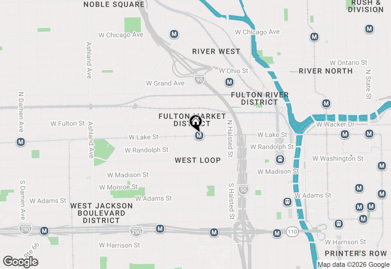 Map of 1002 W Lake Street, Chicago, IL 60607