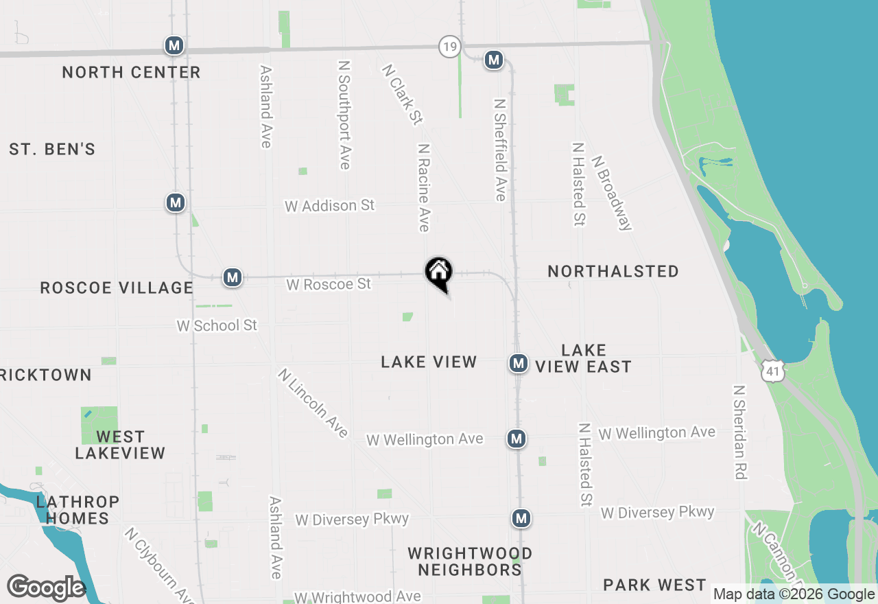 Map of 3330 N Clifton Avenue #2, Chicago, IL 60657