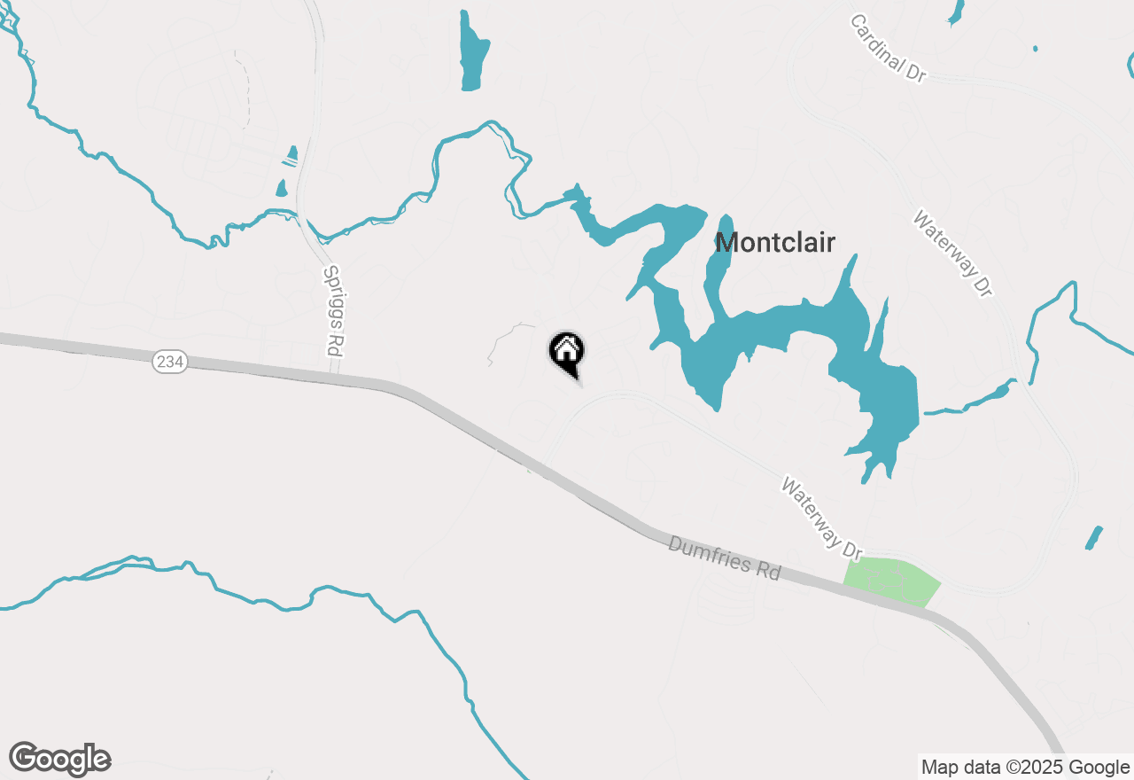 Map of 15730 Marbury Heights Way, Montclair, VA 22025