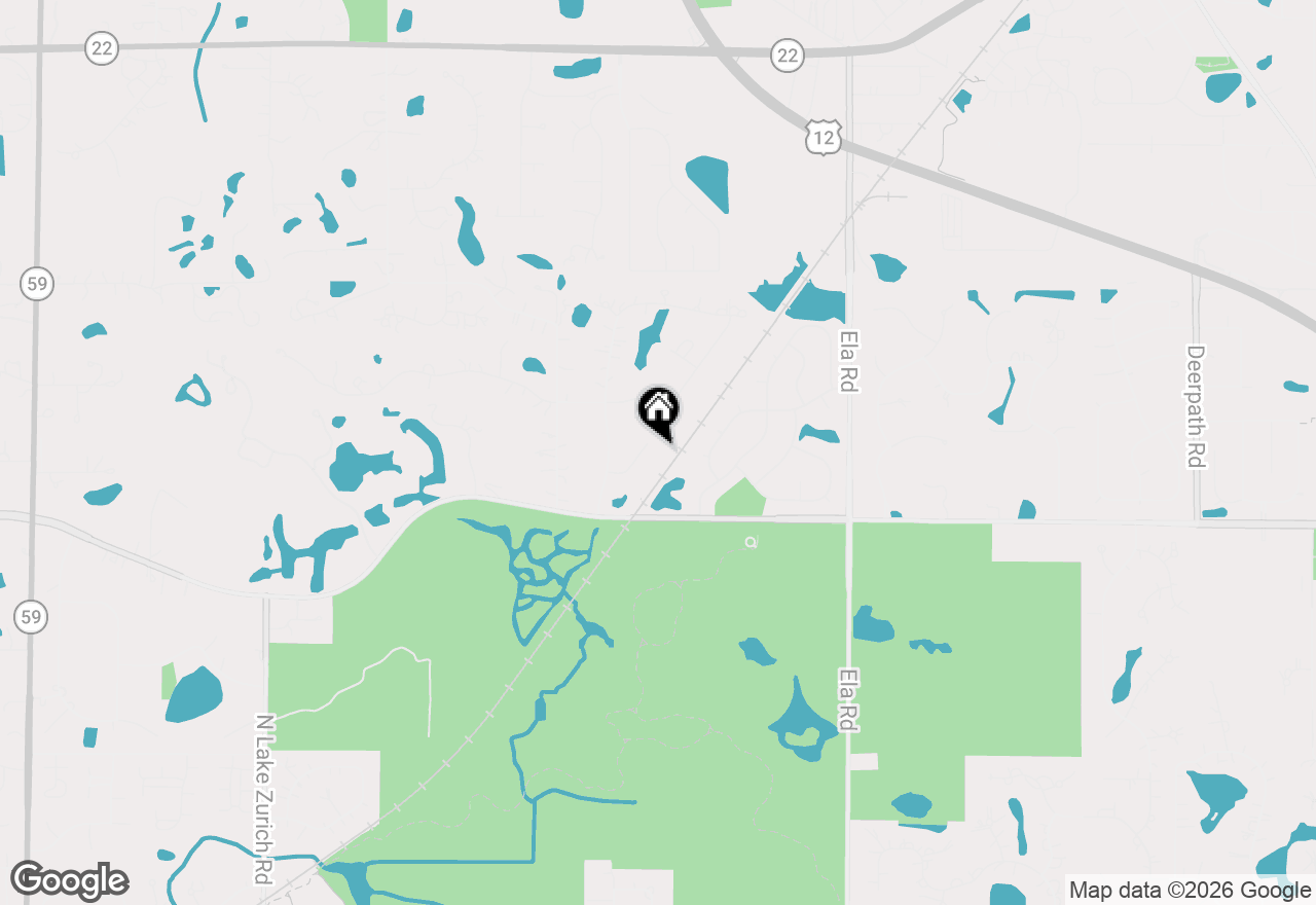 Map of 24423 W Hunters Lane, Deer Park, IL 60010