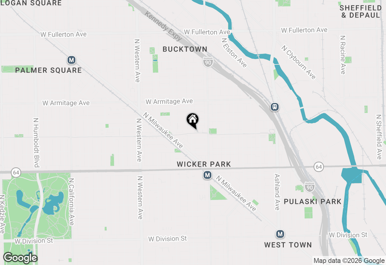 Map of 1803 N Hoyne Avenue, Chicago, IL 60647