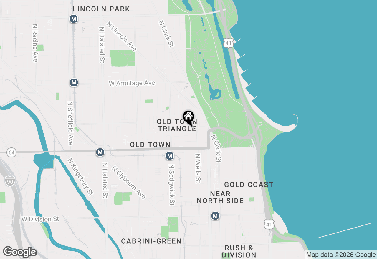 Map of 1710 N Crilly Court, Chicago, IL 60614