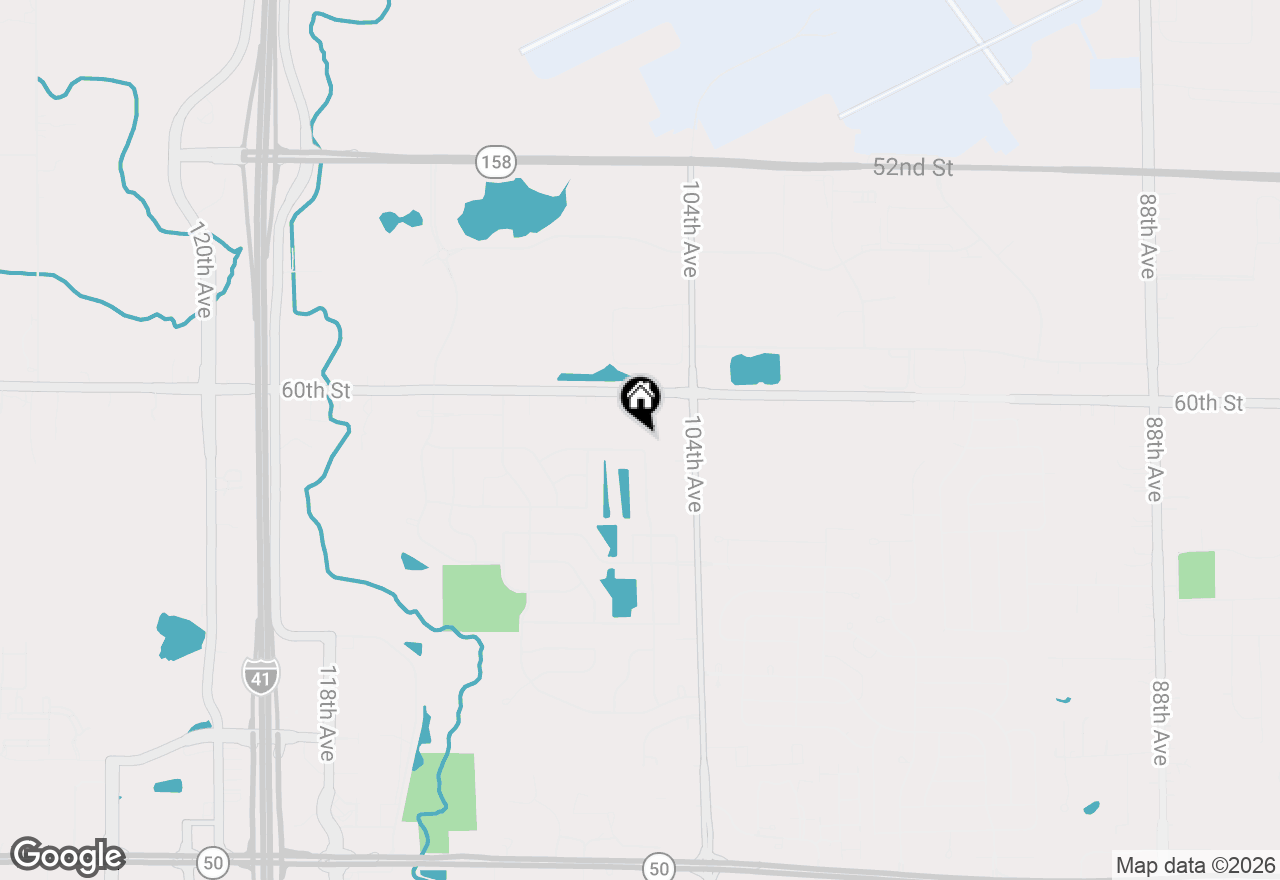 Map of 10606 61 St, Kenosha, WI 53142