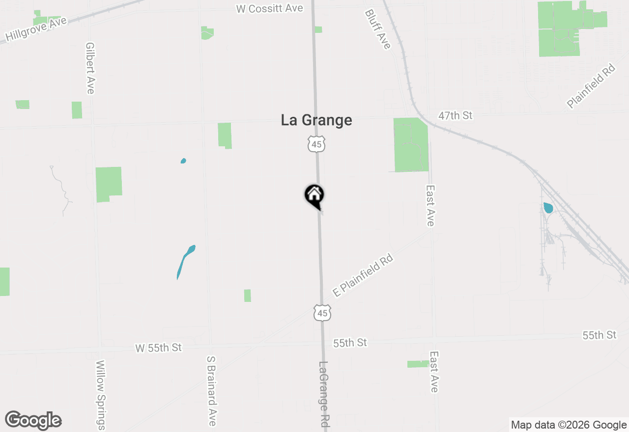 Map of 822 S La Grange Road, La Grange, IL 60525