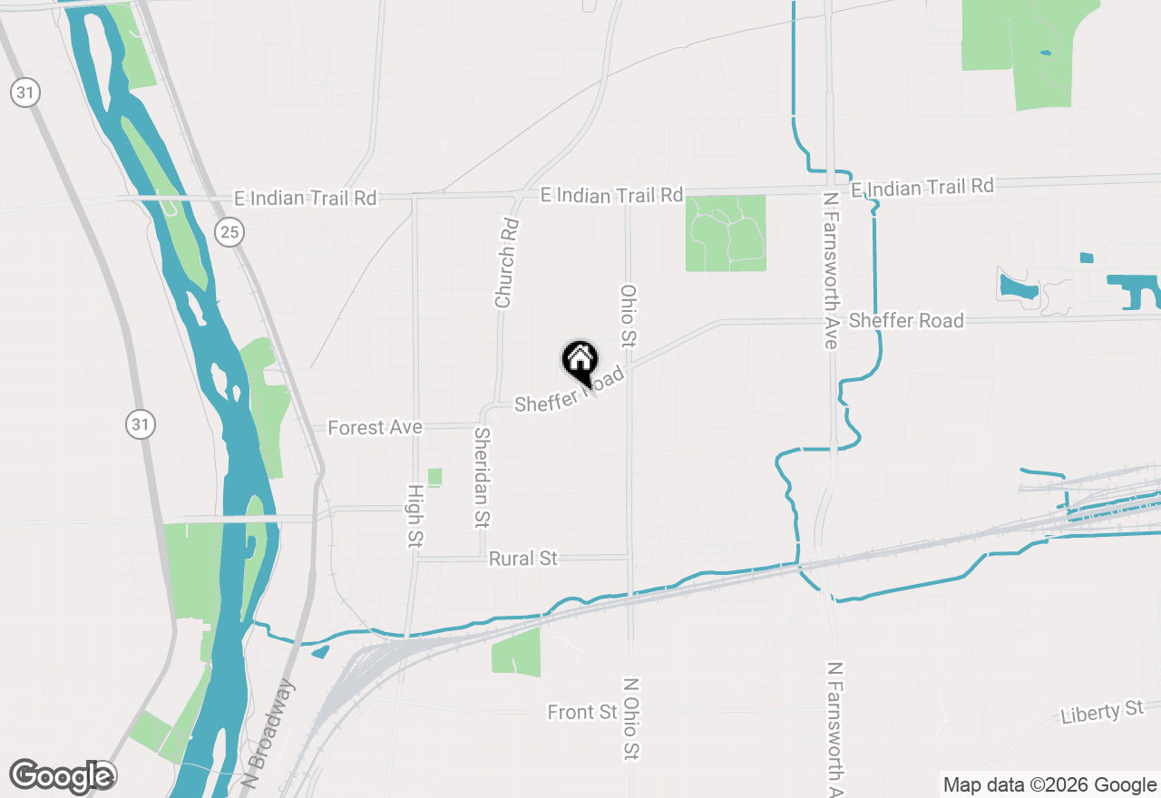 Map of 953 Sheffer Road, Aurora, IL 60505