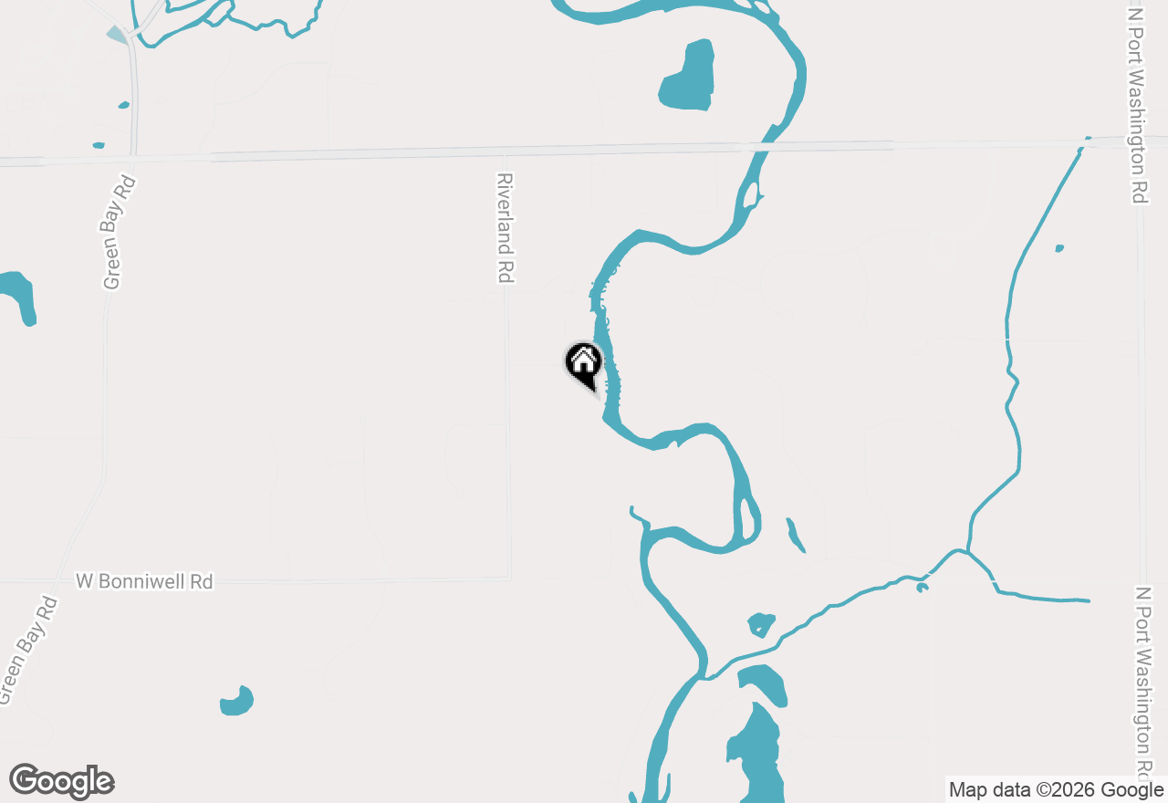 Map of 13930 N Riverland Rd, Mequon, WI 53097