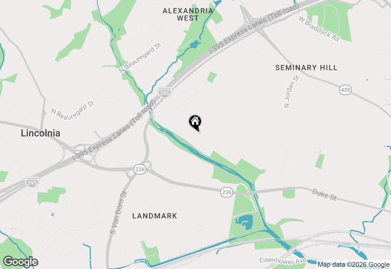 Map of 5313 Thayer Avenue, Alexandria, VA 22304