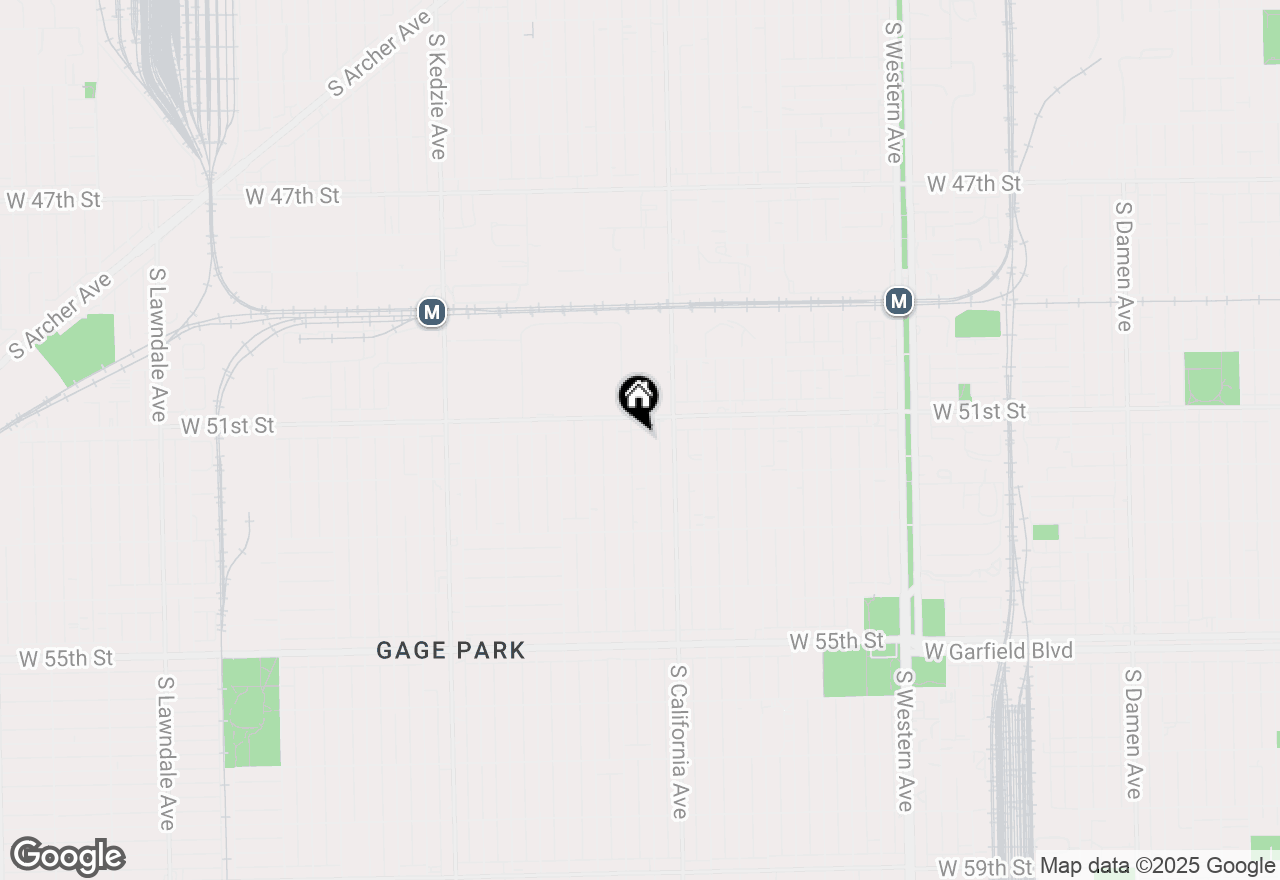 Map of 5122 S Mozart Street, Chicago, IL 60632