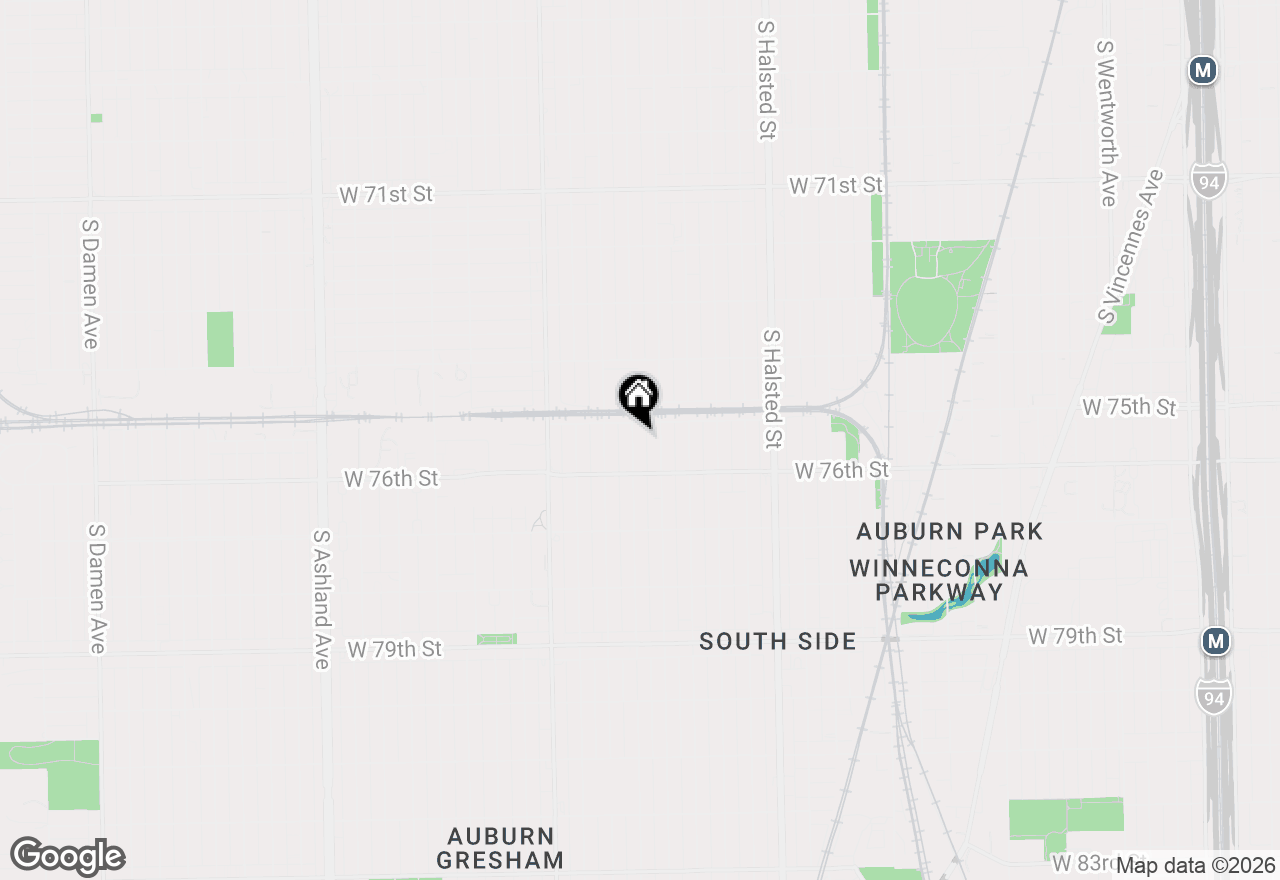 Map of 7517 S Carpenter Street, Chicago, IL 60620