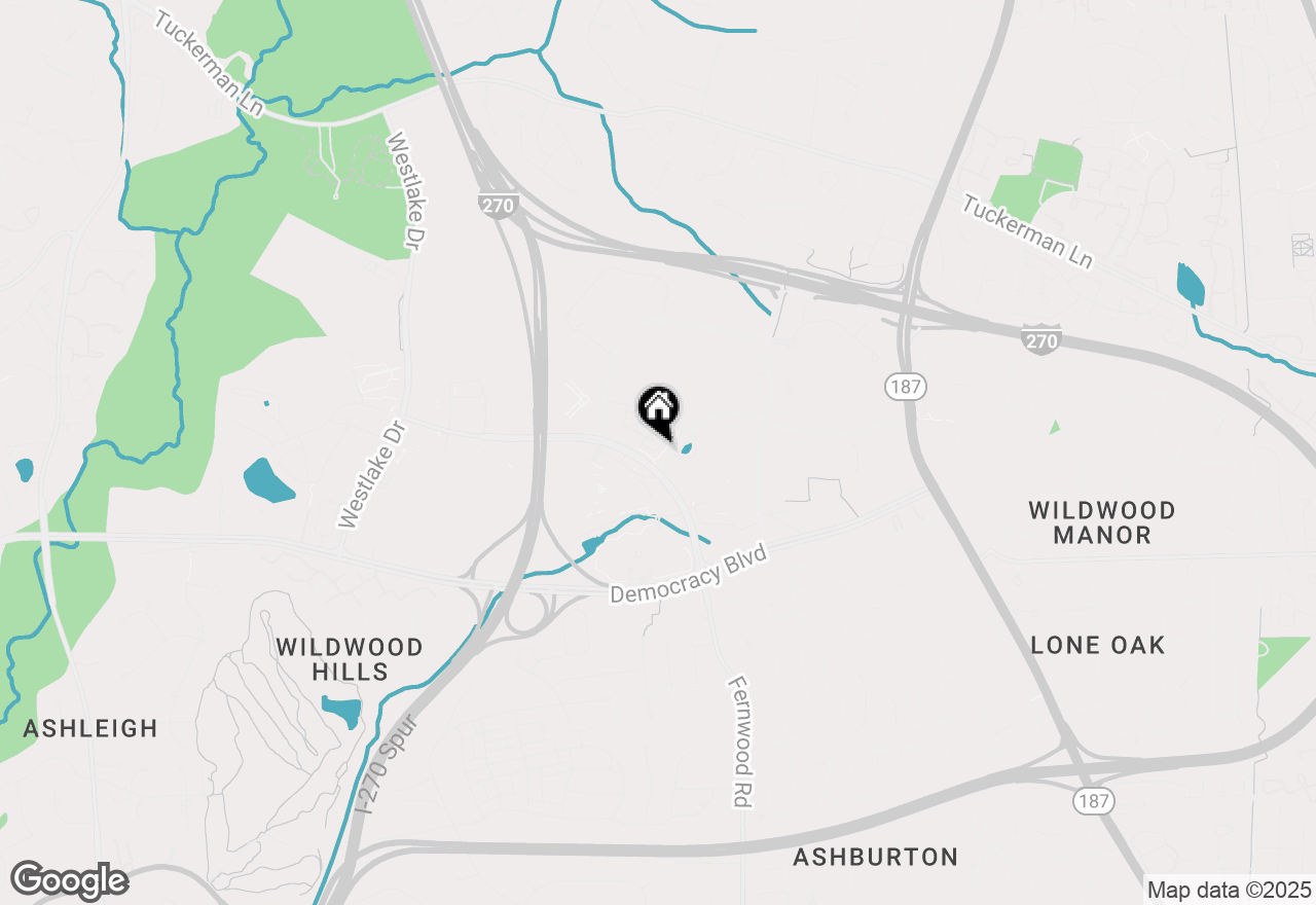 Map of 6597 Rock Spring Drive, Bethesda, MD 20817