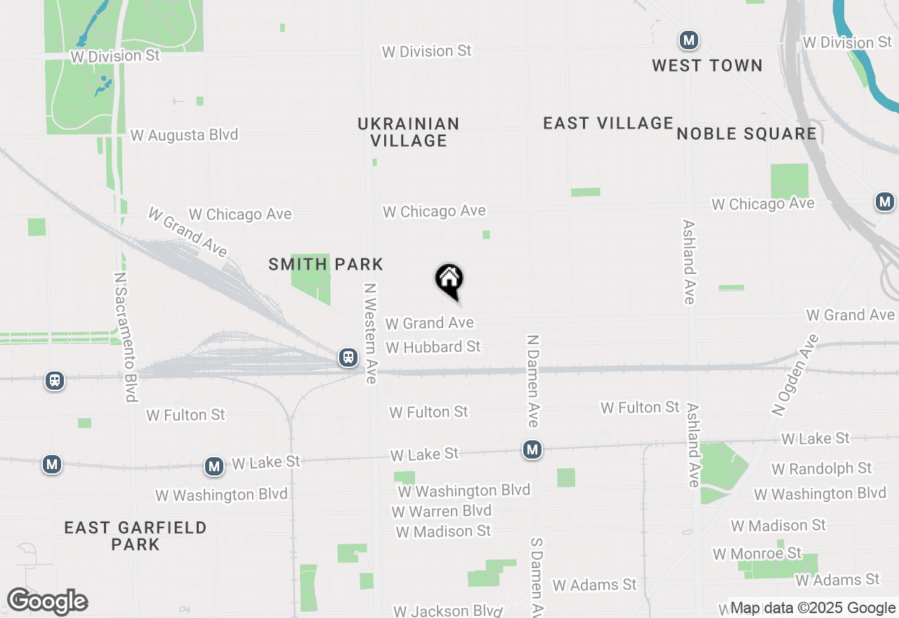 Map of 518 N Leavitt Street #3, Chicago, IL 60612