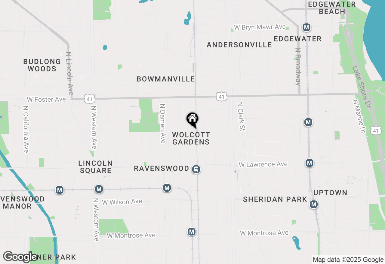 Map of 1813 W Argyle Street #3B, Chicago, IL 60640