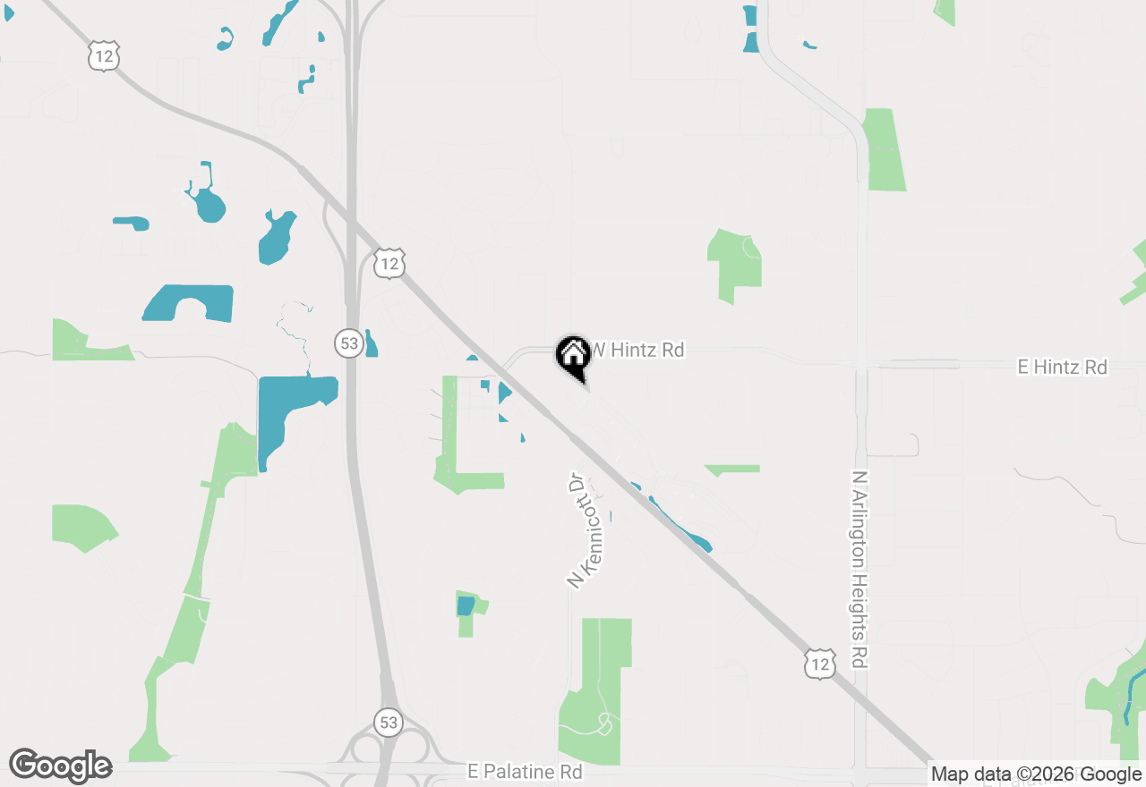 Map of 943 W Essex Place, Arlington Heights, IL 60004