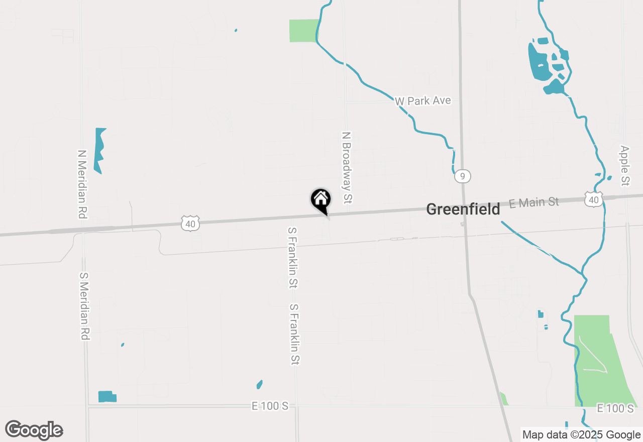 Map of 849 W Main Street, Greenfield, IN 46140