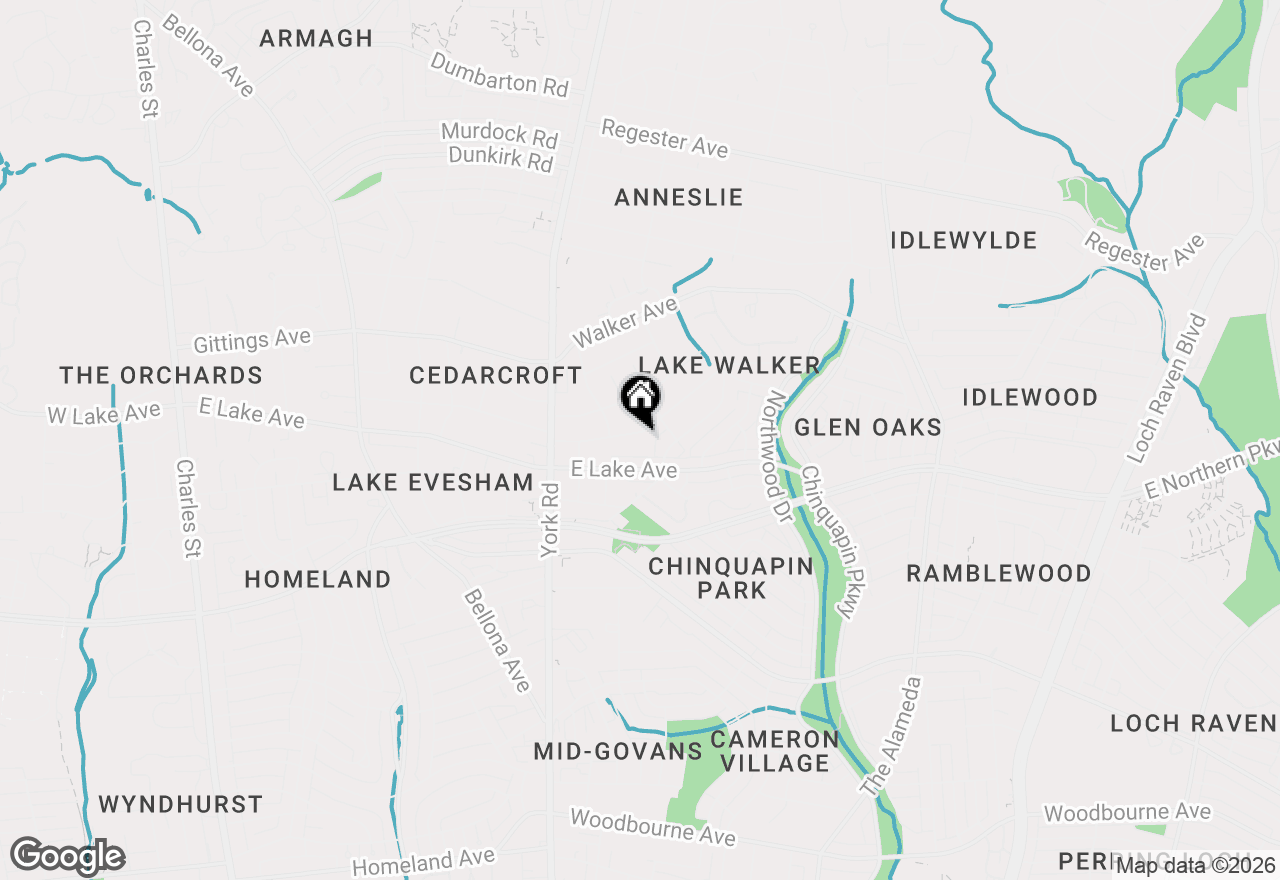 Map of 709 Cedarcroft Road, Baltimore, MD 21212