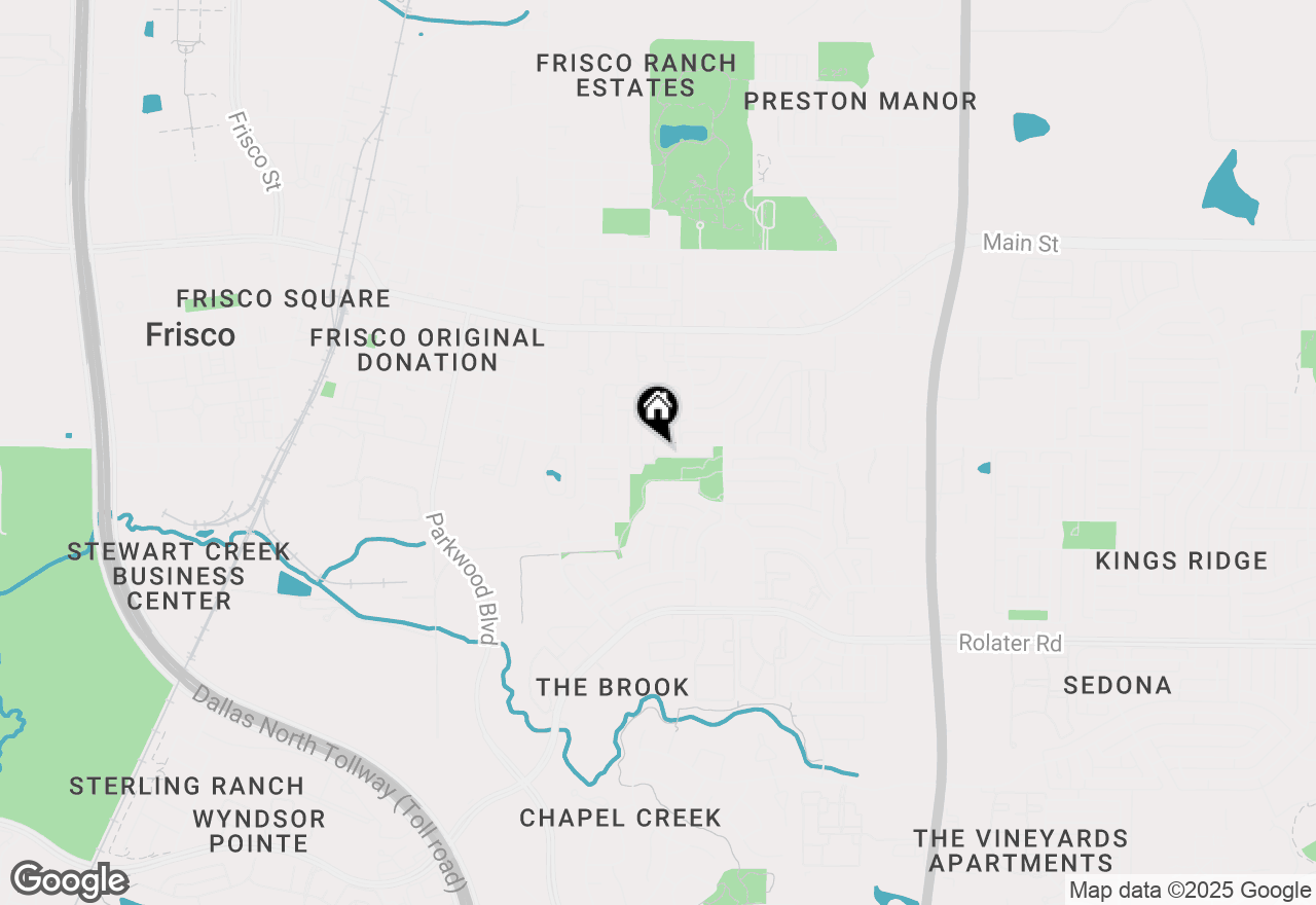 Map of 7895 Hickory Street, Frisco, TX 75034