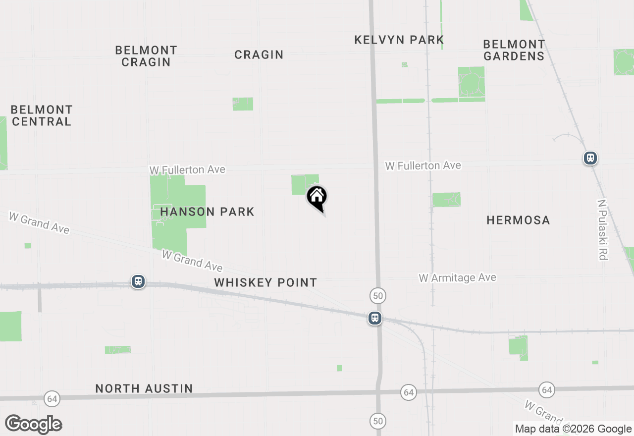 Map of 2208 N Lavergne Avenue, Chicago, IL 60639