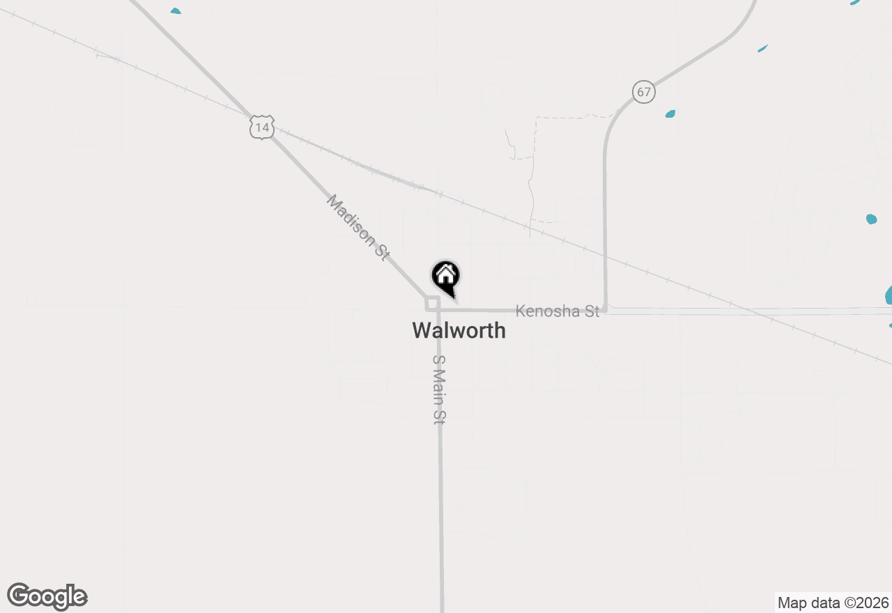 Map of 104 & 106 Kenosha St, Walworth, WI 53184