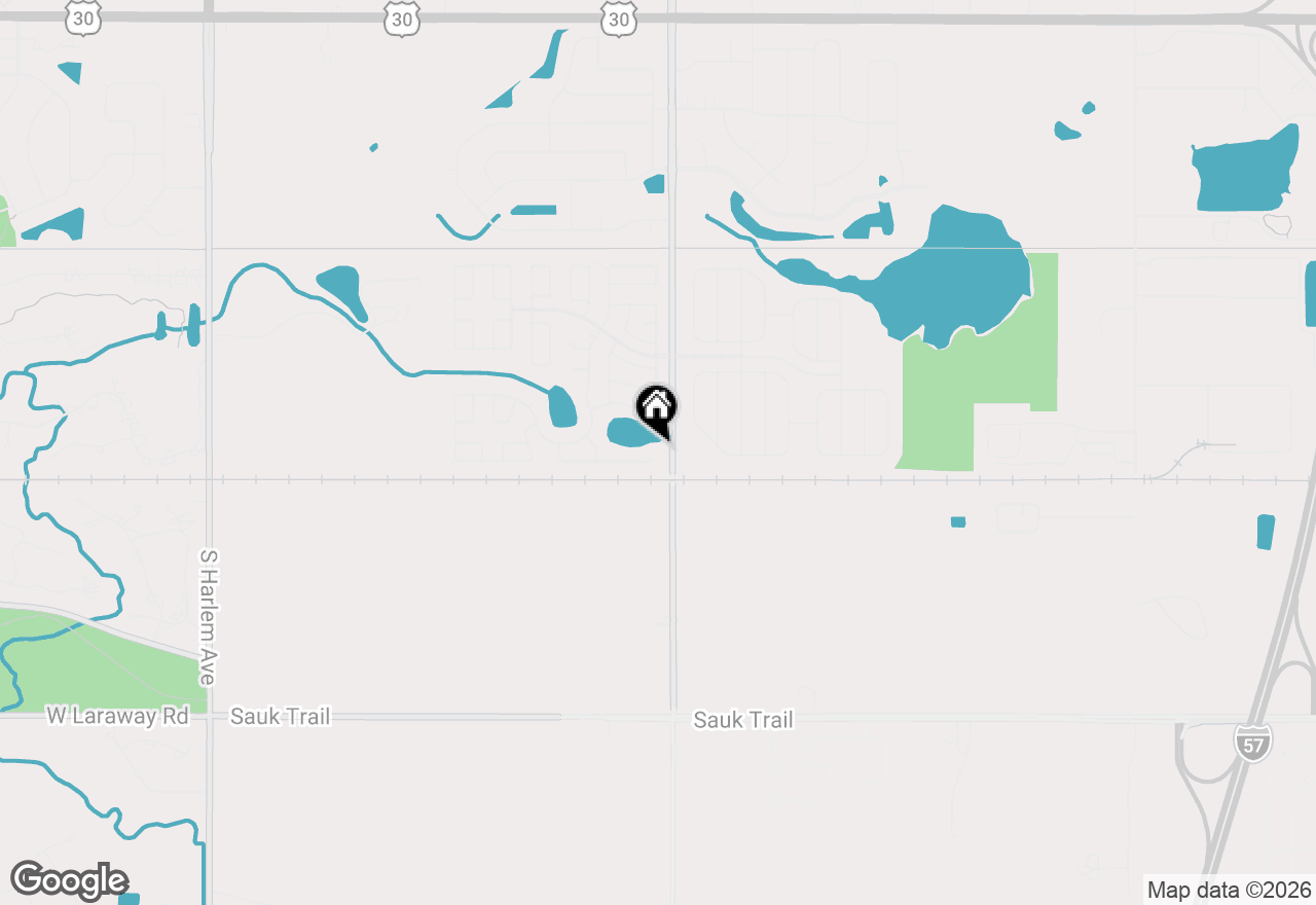 Map of 602 Tanglewood Road, Matteson, IL 60443